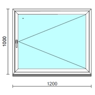 Nyíló ablak.  120x100 cm (Rendelhető méretek: szélesség 115-124 cm, magasság 95-104 cm.)  New Balance 85 profilból