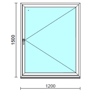 Nyíló ablak.  120x150 cm (Rendelhető méretek: szélesség 115-124 cm, magasság 145-154 cm.) Deluxe A85 profilból