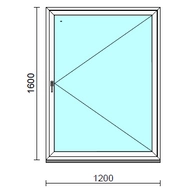 Nyíló ablak.  120x160 cm (Rendelhető méretek: szélesség 115-124 cm, magasság 155-164 cm.) Deluxe A85 profilból