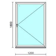 Nyíló ablak.  120x180 cm (Rendelhető méretek: szélesség 115-120 cm, magasság 175-180 cm.) Deluxe A85 profilból