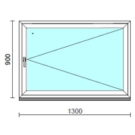 Nyíló ablak.  130x 90 cm (Rendelhető méretek: szélesség 125-130 cm, magasság - 94 cm.) Deluxe A85 profilból