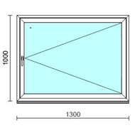 Nyíló ablak.  130x100 cm (Rendelhető méretek: szélesség 125-134 cm, magasság 95-104 cm.) Deluxe A85 profilból
