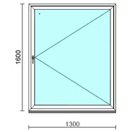 Nyíló ablak.  130x160 cm (Rendelhető méretek: szélesség 125-134 cm, magasság 155-160 cm.) Deluxe A85 profilból