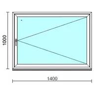 Nyíló ablak.  140x100 cm (Rendelhető méretek: szélesség 135-140 cm, magasság -104 cm.)  New Balance 85 profilból