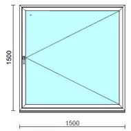 Nyíló ablak.  150x150 cm (Rendelhető méretek: szélesség 145-150 cm, magasság 145-150 cm.) Deluxe A85 profilból