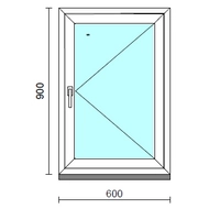 Nyíló ablak.   60x 90 cm (Rendelhető méretek: szélesség 55- 64 cm, magasság 85- 94 cm.)  New Balance 85 profilból