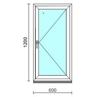 Nyíló ablak.   60x120 cm (Rendelhető méretek: szélesség 55- 64 cm, magasság 115-124 cm.) Deluxe A85 profilból