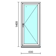 Nyíló ablak.   60x140 cm (Rendelhető méretek: szélesség 55- 64 cm, magasság 135-144 cm.) Deluxe A85 profilból