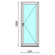 Nyíló ablak.   60x150 cm (Rendelhető méretek: szélesség 55- 64 cm, magasság 145-154 cm.)  New Balance 85 profilból