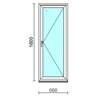 Nyíló ablak.   60x160 cm (Rendelhető méretek: szélesség 55- 64 cm, magasság 155-164 cm.) Deluxe A85 profilból