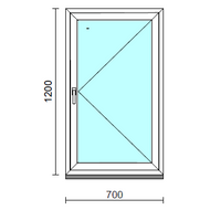 Nyíló ablak.   70x120 cm (Rendelhető méretek: szélesség 65- 74 cm, magasság 115-124 cm.)  New Balance 85 profilból