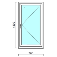 Nyíló ablak.   70x130 cm (Rendelhető méretek: szélesség 65- 74 cm, magasság 125-134 cm.) Deluxe A85 profilból