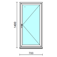 Nyíló ablak.   70x140 cm (Rendelhető méretek: szélesség 65- 74 cm, magasság 135-144 cm.)  New Balance 85 profilból