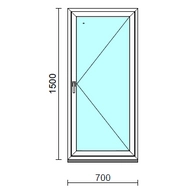 Nyíló ablak.   70x150 cm (Rendelhető méretek: szélesség 65- 74 cm, magasság 145-154 cm.)  New Balance 85 profilból
