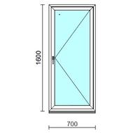 Nyíló ablak.   70x160 cm (Rendelhető méretek: szélesség 65- 74 cm, magasság 155-164 cm.) Deluxe A85 profilból