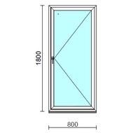 Nyíló ablak.   80x180 cm (Rendelhető méretek: szélesség 75- 84 cm, magasság 175-180 cm.)  New Balance 85 profilból