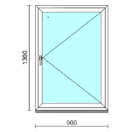 Nyíló ablak.   90x130 cm (Rendelhető méretek: szélesség 85- 94 cm, magasság 125-134 cm.) Deluxe A85 profilból