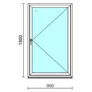 Nyíló ablak.   90x150 cm (Rendelhető méretek: szélesség 85- 94 cm, magasság 145-154 cm.) Deluxe A85 profilból