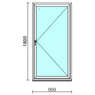 Nyíló ablak.   90x180 cm (Rendelhető méretek: szélesség 85- 94 cm, magasság 175-180 cm.)  New Balance 85 profilból
