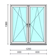TO Bny-Bny ablak.  120x130 cm (Rendelhető méretek: szélesség 120-124 cm, magasság 125-134 cm.)  New Balance 85 profilból