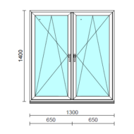 TO Bny-Bny ablak.  130x140 cm (Rendelhető méretek: szélesség 125-134 cm, magasság 135-144 cm.)  New Balance 85 profilból
