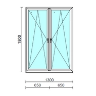 TO Bny-Bny ablak.  130x180 cm (Rendelhető méretek: szélesség 125-134 cm, magasság 175-184 cm.)  New Balance 85 profilból