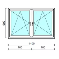 TO Bny-Bny ablak.  140x 90 cm (Rendelhető méretek: szélesség 135-144 cm, magasság 85-94 cm.)  New Balance 85 profilból