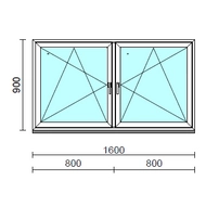 TO Bny-Bny ablak.  160x 90 cm (Rendelhető méretek: szélesség 155-164 cm, magasság 85-94 cm.)  New Balance 85 profilból