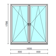 TO Bny-Bny ablak.  160x170 cm (Rendelhető méretek: szélesség 155-164 cm, magasság 165-174 cm.)  New Balance 85 profilból