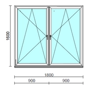 TO Bny-Bny ablak.  180x160 cm (Rendelhető méretek: szélesség 175-184 cm, magasság 155-164 cm.)  New Balance 85 profilból