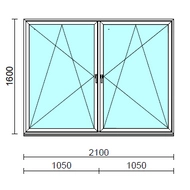 TO Bny-Bny ablak.  210x160 cm (Rendelhető méretek: szélesség 205-214 cm, magasság 155-164 cm.)  New Balance 85 profilból