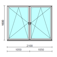 TO Bny-Bny ablak.  210x160 cm (Rendelhető méretek: szélesség 205-214 cm, magasság 155-164 cm.)  New Balance 85 profilból