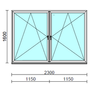 TO Bny-Bny ablak.  230x160 cm (Rendelhető méretek: szélesség 225-234 cm, magasság 155-164 cm.)  New Balance 85 profilból