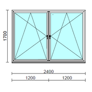 TO Bny-Bny ablak.  240x170 cm (Rendelhető méretek: szélesség 235-240 cm, magasság 165-174 cm.)  New Balance 85 profilból