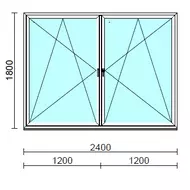 TO Bny-Bny ablak.  240x180 cm (Rendelhető méretek: szélesség 235-240 cm, magasság 175-180 cm.) Deluxe A85 profilból
