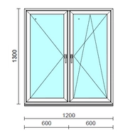 TO Ny-Bny ablak.  120x130 cm (Rendelhető méretek: szélesség 120-124 cm, magasság 125-134 cm.)  New Balance 85 profilból