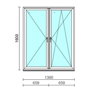 TO Ny-Bny ablak.  130x160 cm (Rendelhető méretek: szélesség 125-134 cm, magasság 155-164 cm.)  New Balance 85 profilból