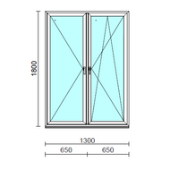 TO Ny-Bny ablak.  130x180 cm (Rendelhető méretek: szélesség 125-134 cm, magasság 175-184 cm.)  New Balance 85 profilból