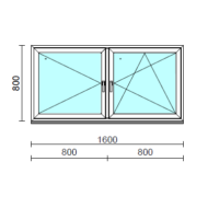 TO Ny-Bny ablak.  160x 80 cm (Rendelhető méretek: szélesség 155-164 cm, magasság 80-84 cm.)  New Balance 85 profilból