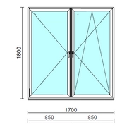 TO Ny-Bny ablak.  170x180 cm (Rendelhető méretek: szélesség 165-174 cm, magasság 175-184 cm.)  New Balance 85 profilból