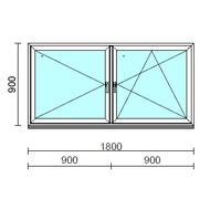 TO Ny-Bny ablak.  180x 90 cm (Rendelhető méretek: szélesség 175-180 cm, magasság 85-94 cm.)  New Balance 85 profilból