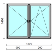 TO Ny-Bny ablak.  180x140 cm (Rendelhető méretek: szélesség 175-180 cm, magasság 135-144 cm.)  New Balance 85 profilból