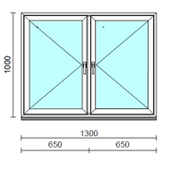 TO Ny-Ny ablak.  130x100 cm (Rendelhető méretek: szélesség 125-134 cm, magasság 95-104 cm.)  New Balance 85 profilból
