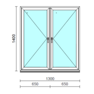 TO Ny-Ny ablak.  130x140 cm (Rendelhető méretek: szélesség 125-134 cm, magasság 135-144 cm.)  New Balance 85 profilból