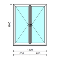 TO Ny-Ny ablak.  130x160 cm (Rendelhető méretek: szélesség 125-134 cm, magasság 155-164 cm.)  New Balance 85 profilból