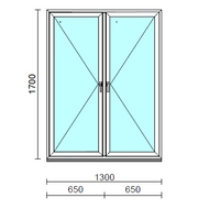 TO Ny-Ny ablak.  130x170 cm (Rendelhető méretek: szélesség 125-134 cm, magasság 165-174 cm.)  New Balance 85 profilból