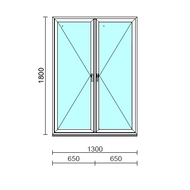 TO Ny-Ny ablak.  130x180 cm (Rendelhető méretek: szélesség 125-134 cm, magasság 175-184 cm.)  New Balance 85 profilból
