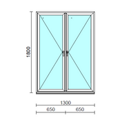 TO Ny-Ny ablak.  130x180 cm (Rendelhető méretek: szélesség 125-134 cm, magasság 175-184 cm.) Deluxe A85 profilból
