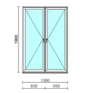 TO Ny-Ny ablak.  130x190 cm (Rendelhető méretek: szélesség 125-134 cm, magasság 185-190 cm.)  New Balance 85 profilból