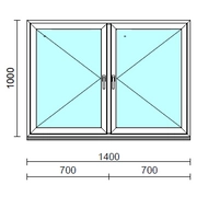 TO Ny-Ny ablak.  140x100 cm (Rendelhető méretek: szélesség 135-144 cm, magasság 95-104 cm.)  New Balance 85 profilból